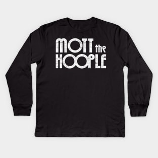 Mott The Hoople / Retro Fan Art Design Kids Long Sleeve T-Shirt